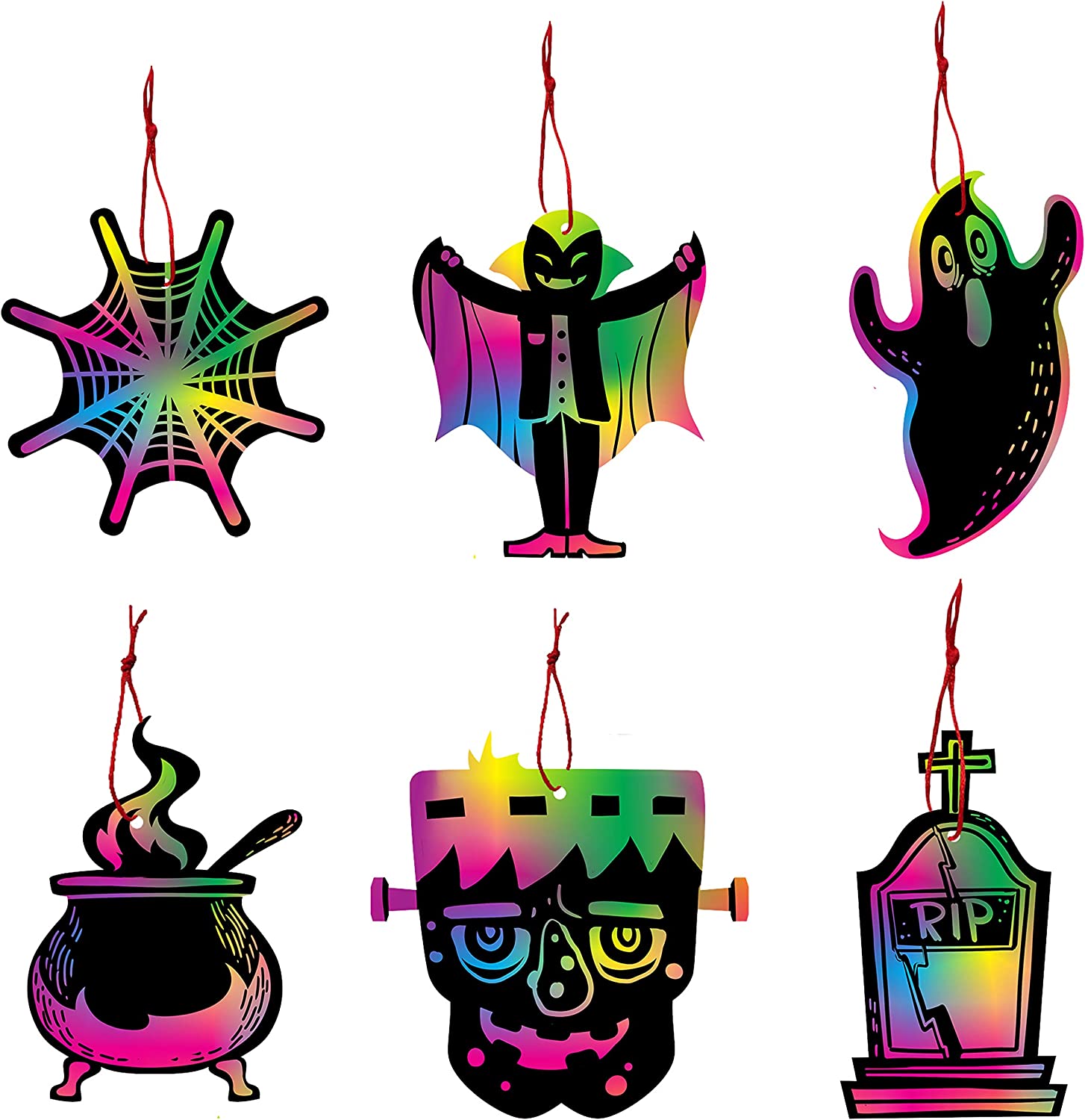 Scratch Ornaments In 18 Designs, 72 Pcs - Image 4
