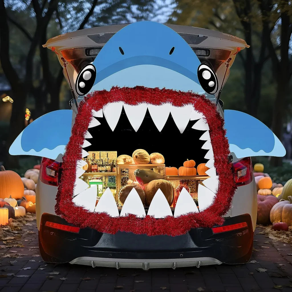 Shark Halloween Trunk or Treat Decor Kit - Image 5