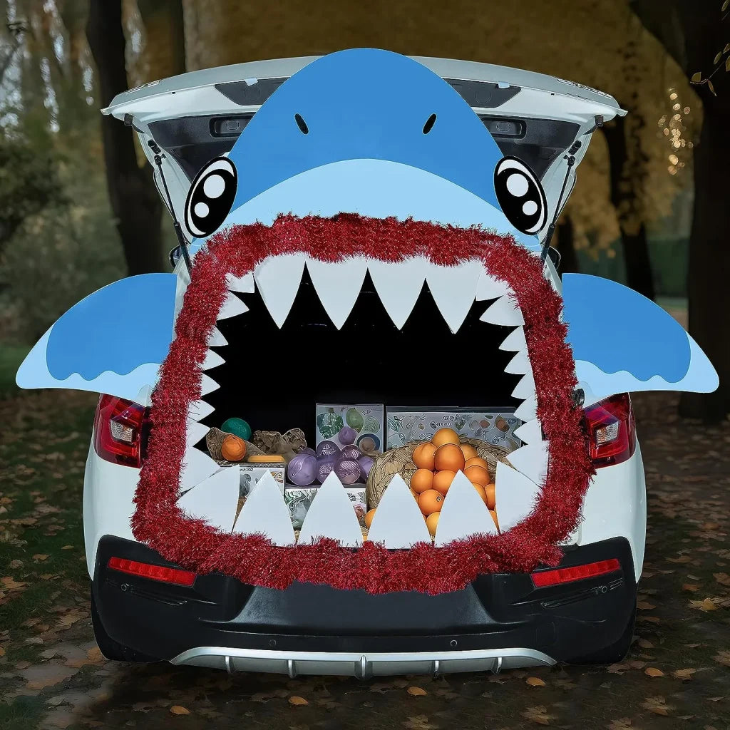 Shark Halloween Trunk or Treat Decor Kit - Image 7