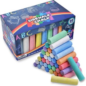Sidewalk Chalk Set, 60 Pcs