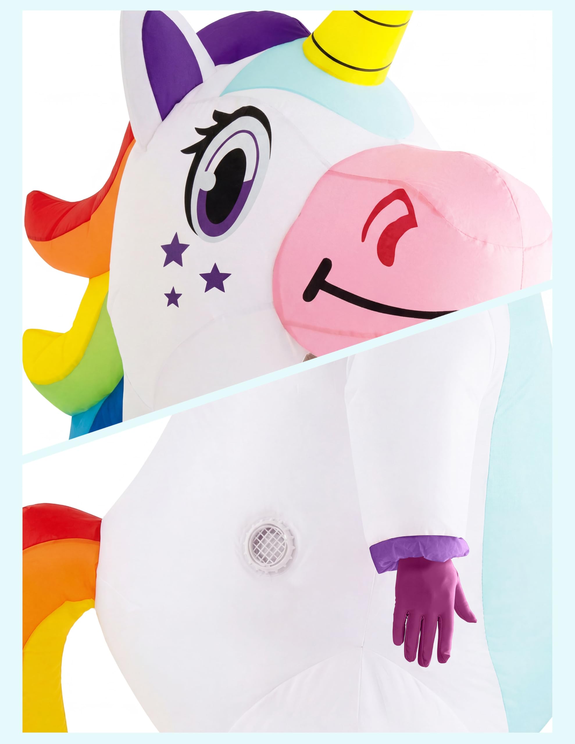 Spooktacular Creations Unicorn Inflatable Costume for Adults - Image 5