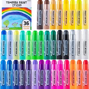 Tempera Paint Sticks, 36 Pcs