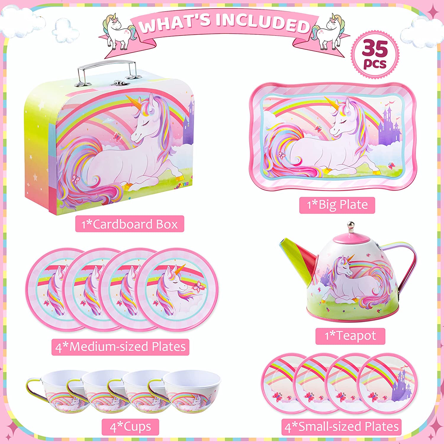 Unicorn Teapot Set - Image 2