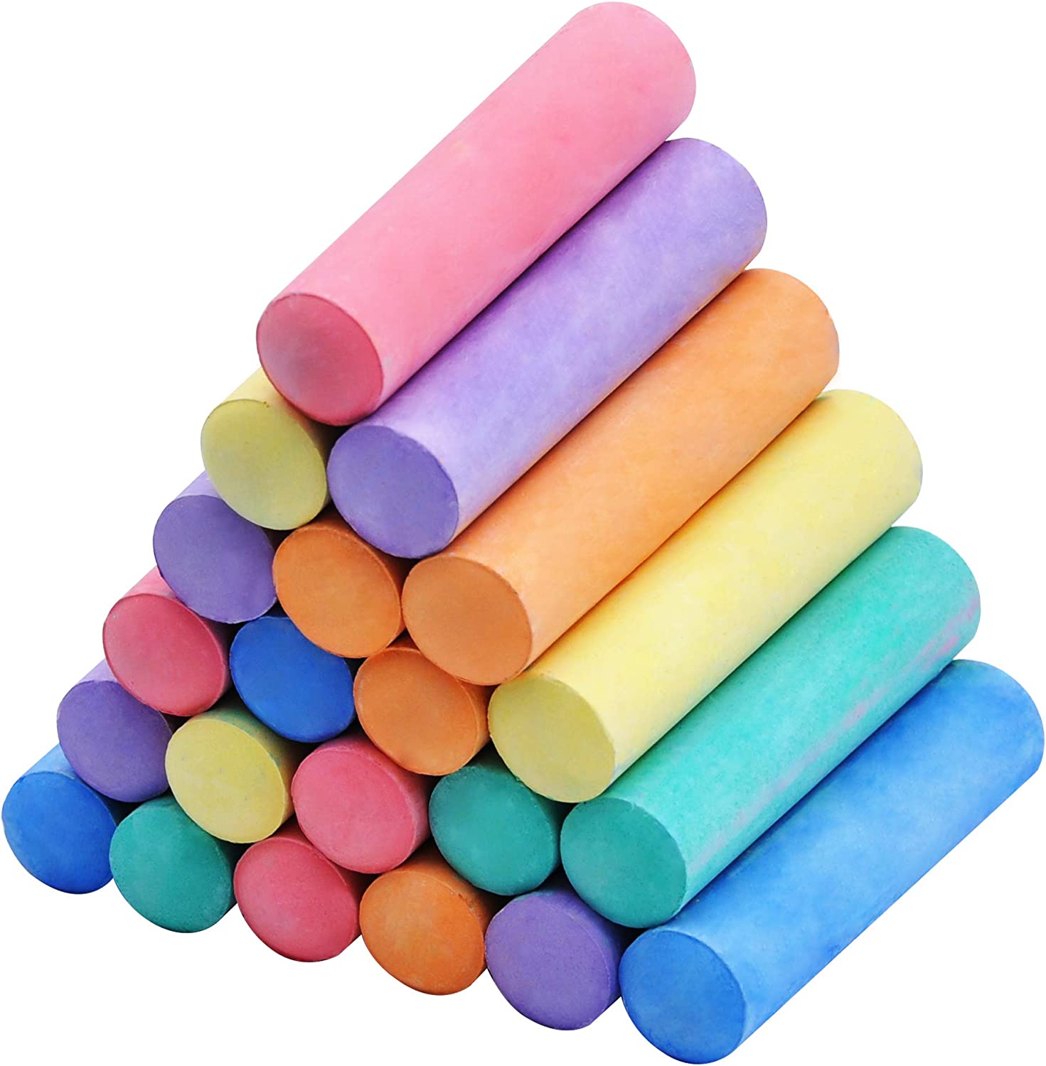 Washable Sidewalk Chalks Set, 24 Pcs - Image 2
