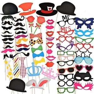 Photo Booth Props, 66 Pcs