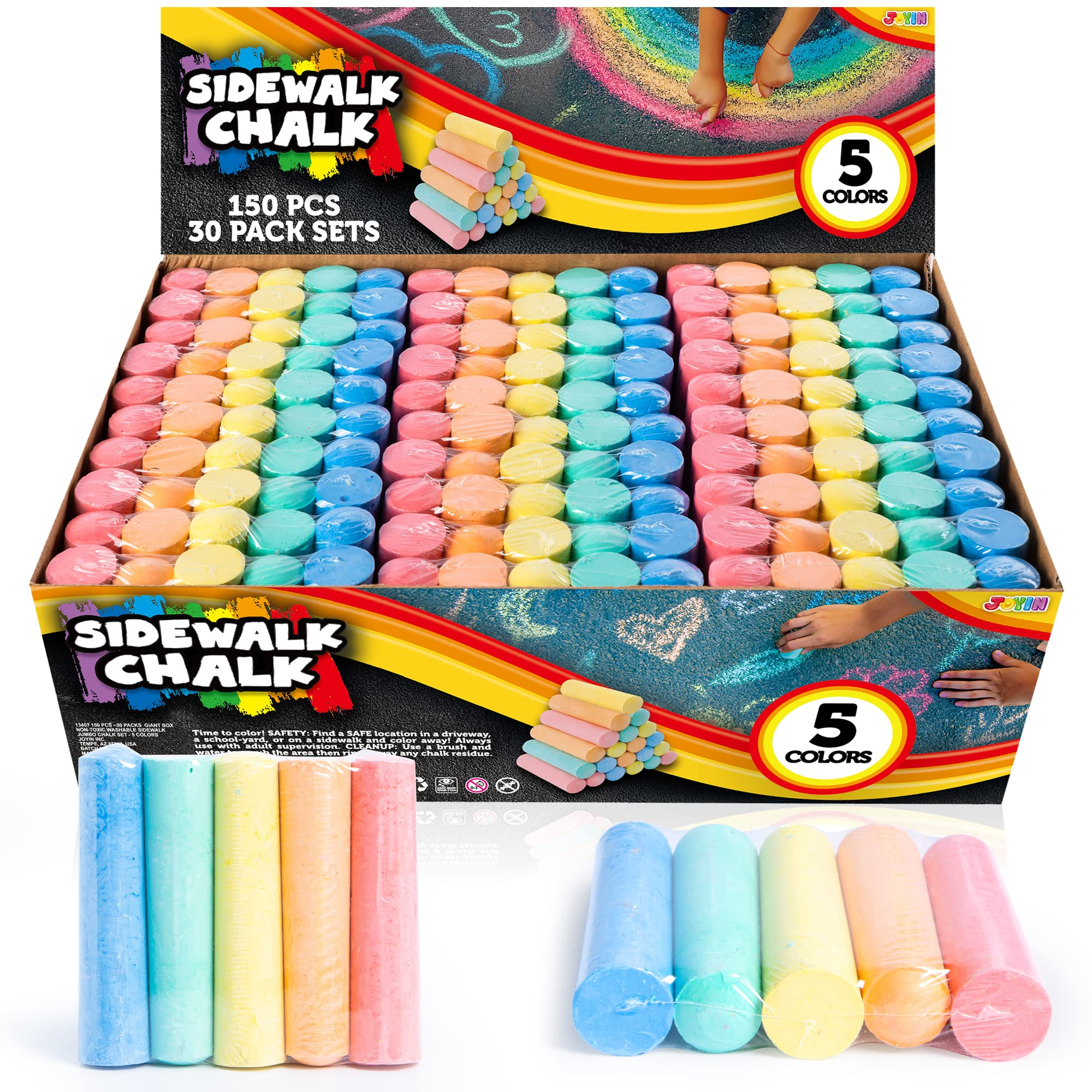 Sidewalk Chalk, 150 Pcs