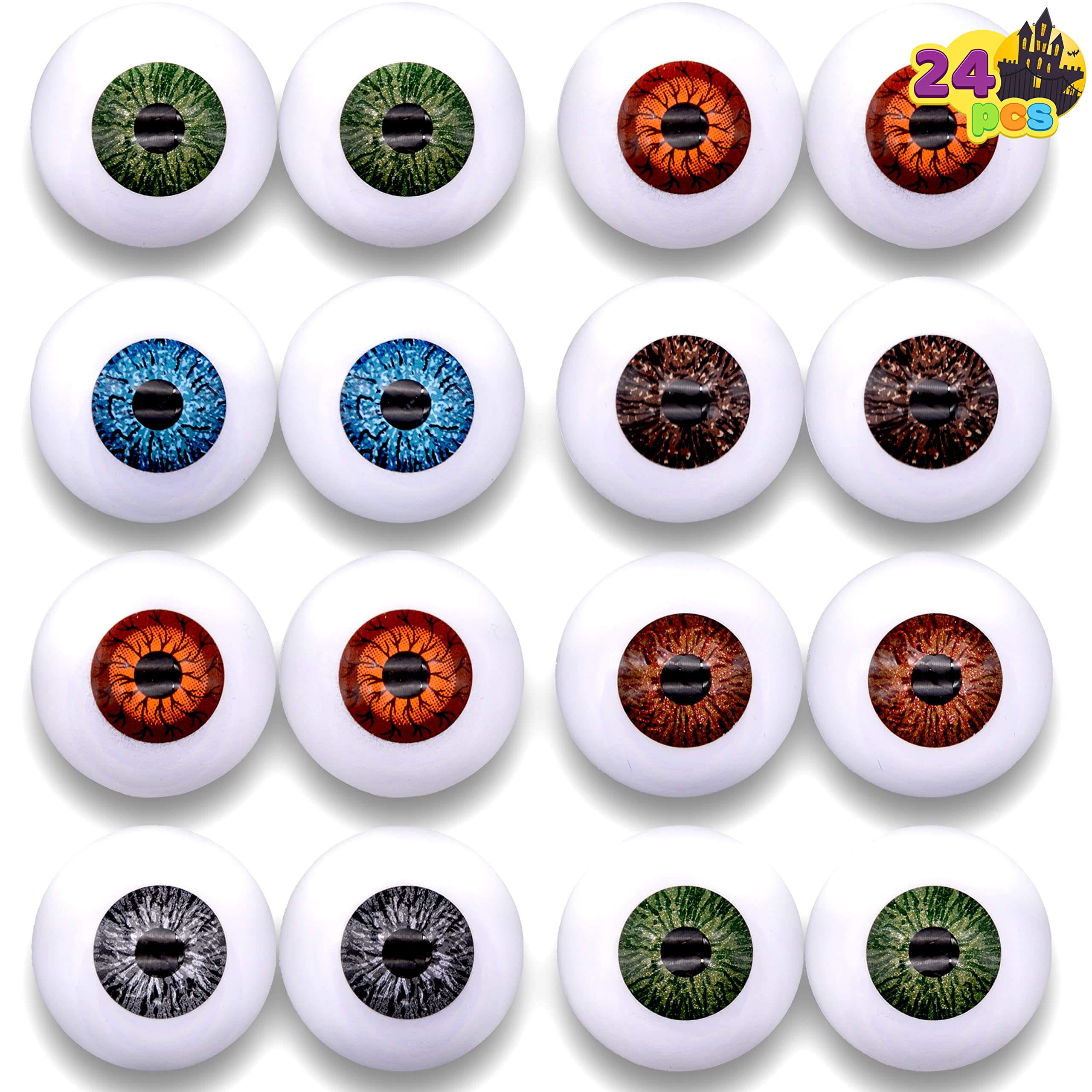 24 Pcs Halloween Scary Realistic Eyes - Image 2