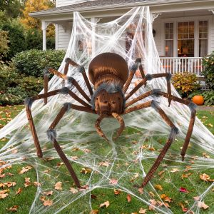 JOYIN 45 Brown Giant Spider - Halloween Outdoor Yard Decoration