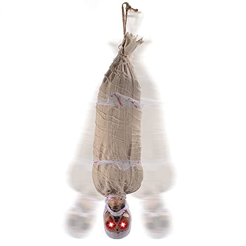 35in Light Up Hanging Cocoon Corpse - Image 3