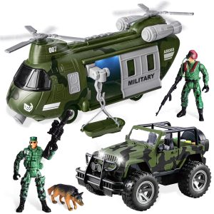 Friction Powered Transport Helicopter and Military Truck