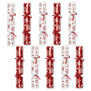 10in Christmas No Snap Party Favor (Red & White)