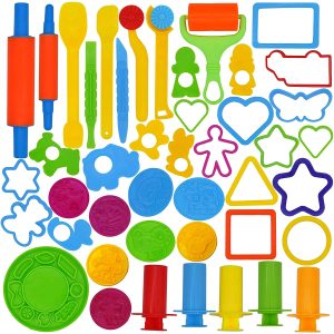 44 Pieces Clay Dough Tools Kit With Models And Molds.