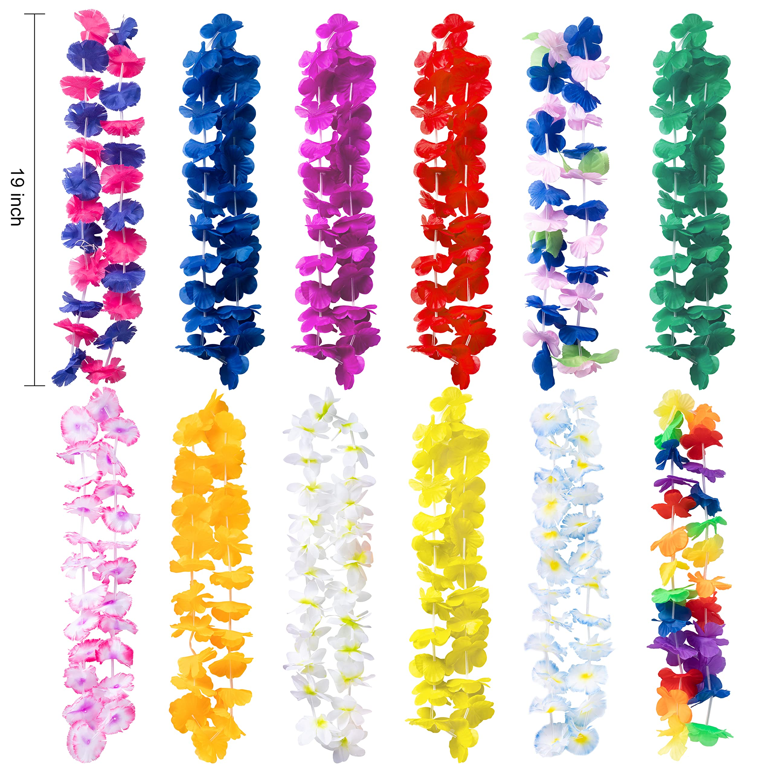 Luau Leis with Eye Glasses, 24 pcs - Image 3
