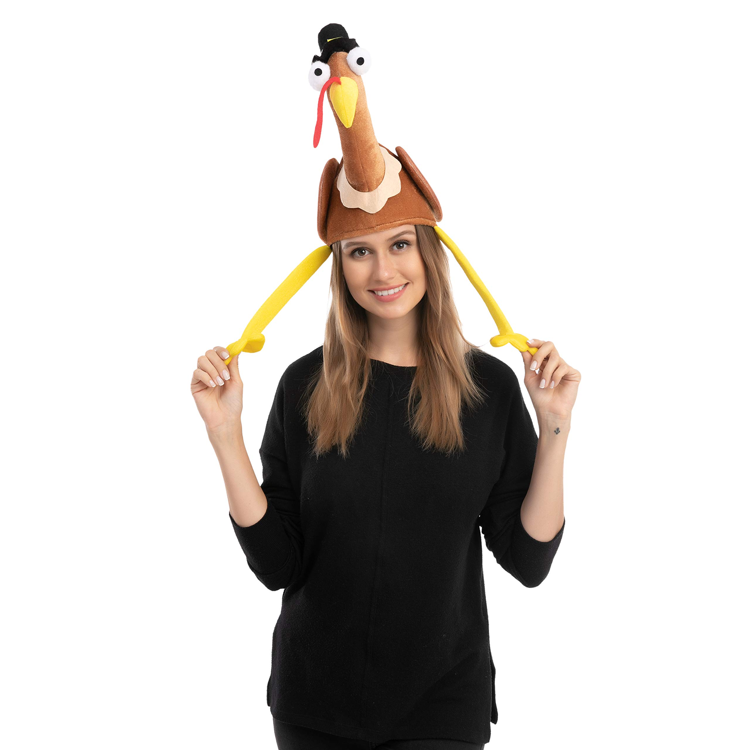2 Pack Turkey Gobbler Hats For Thanksgiving - Image 3