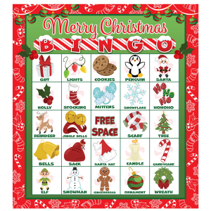 Christmas Bingo (Red), 28 Pcs