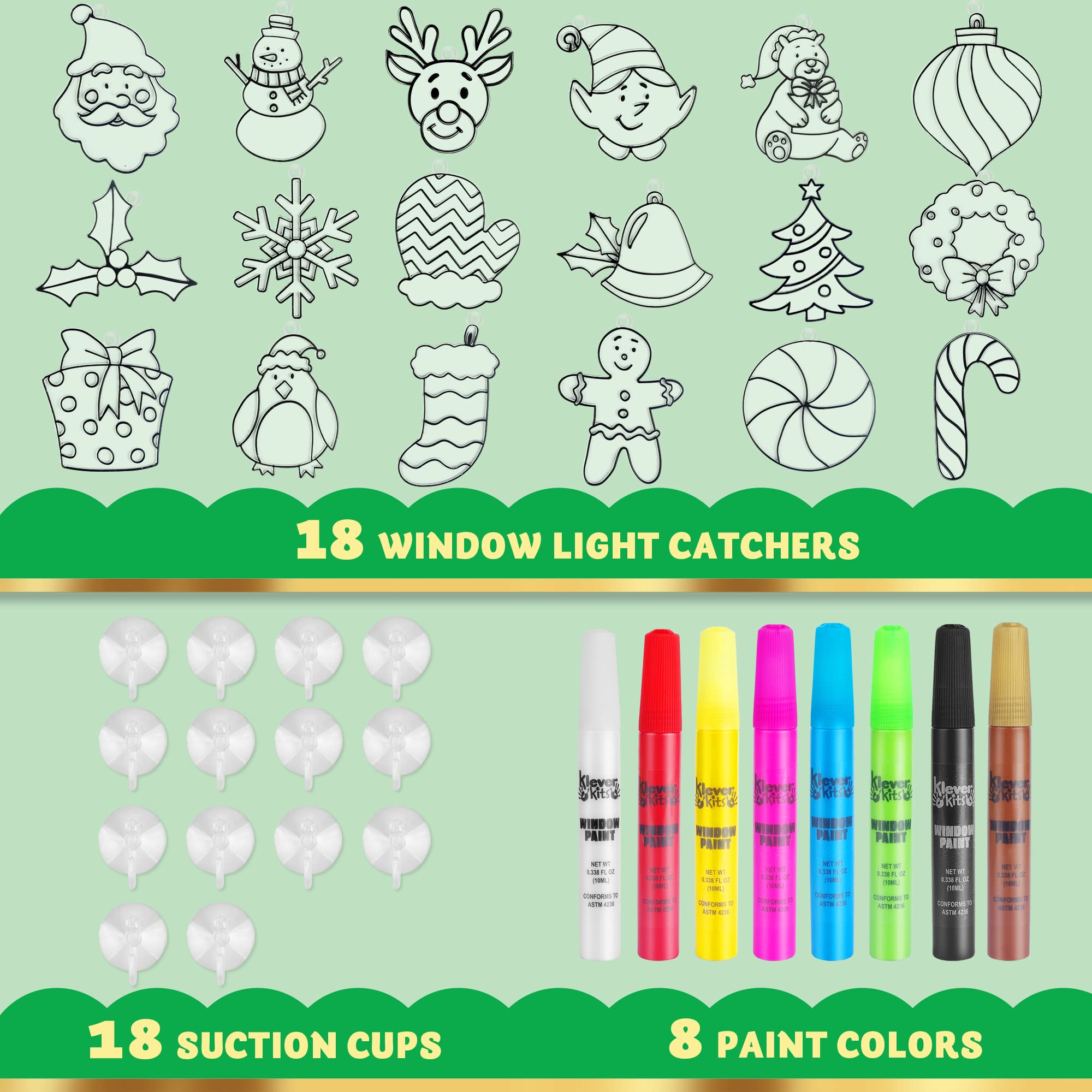 KLEVER KITS - Christmas Window Craft - Image 3