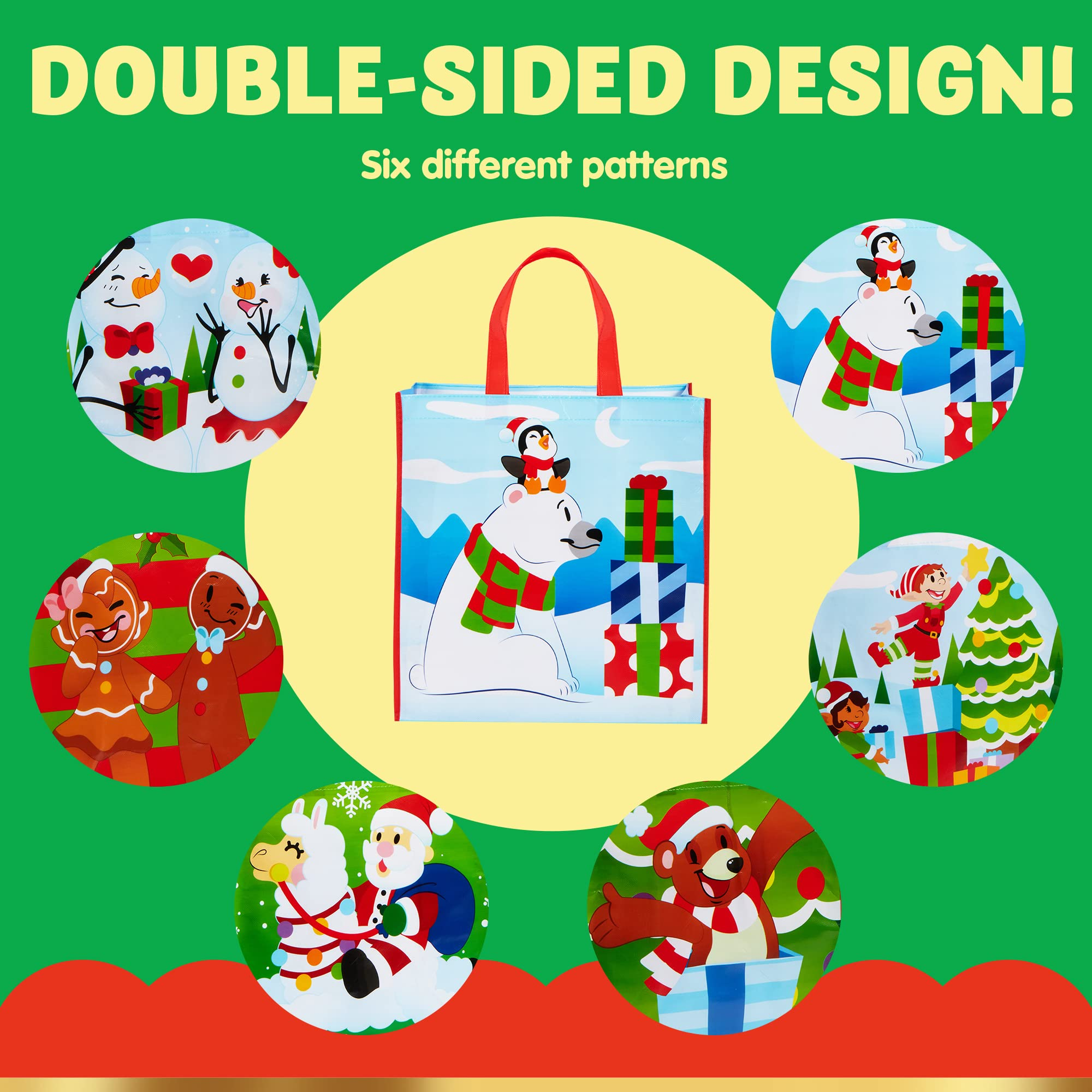 Tote Bags in 6 Designs, 12 Pcs - Image 3