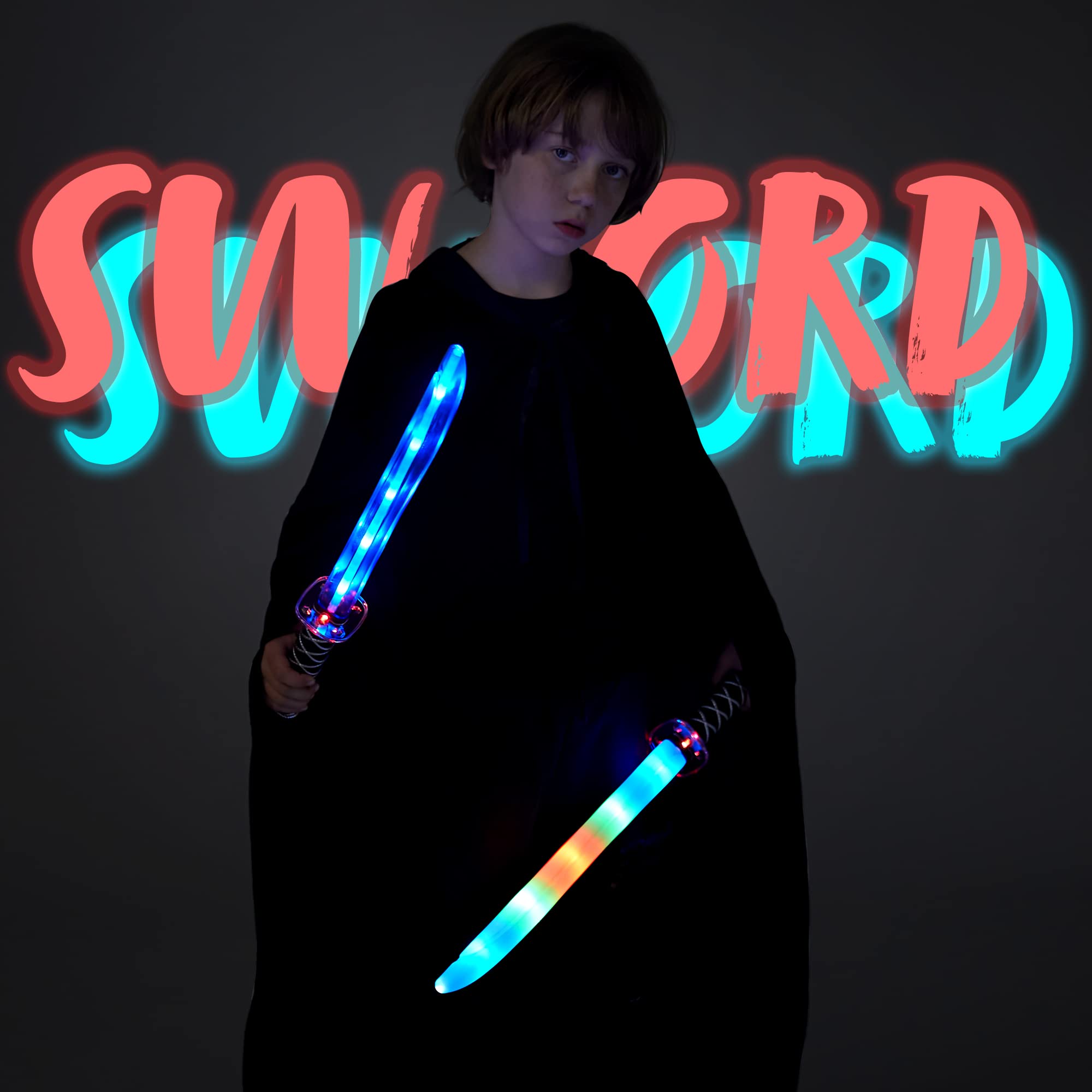 JOYIN - Ninja Led Pretend Play Swords, 2 Pcs - Image 2