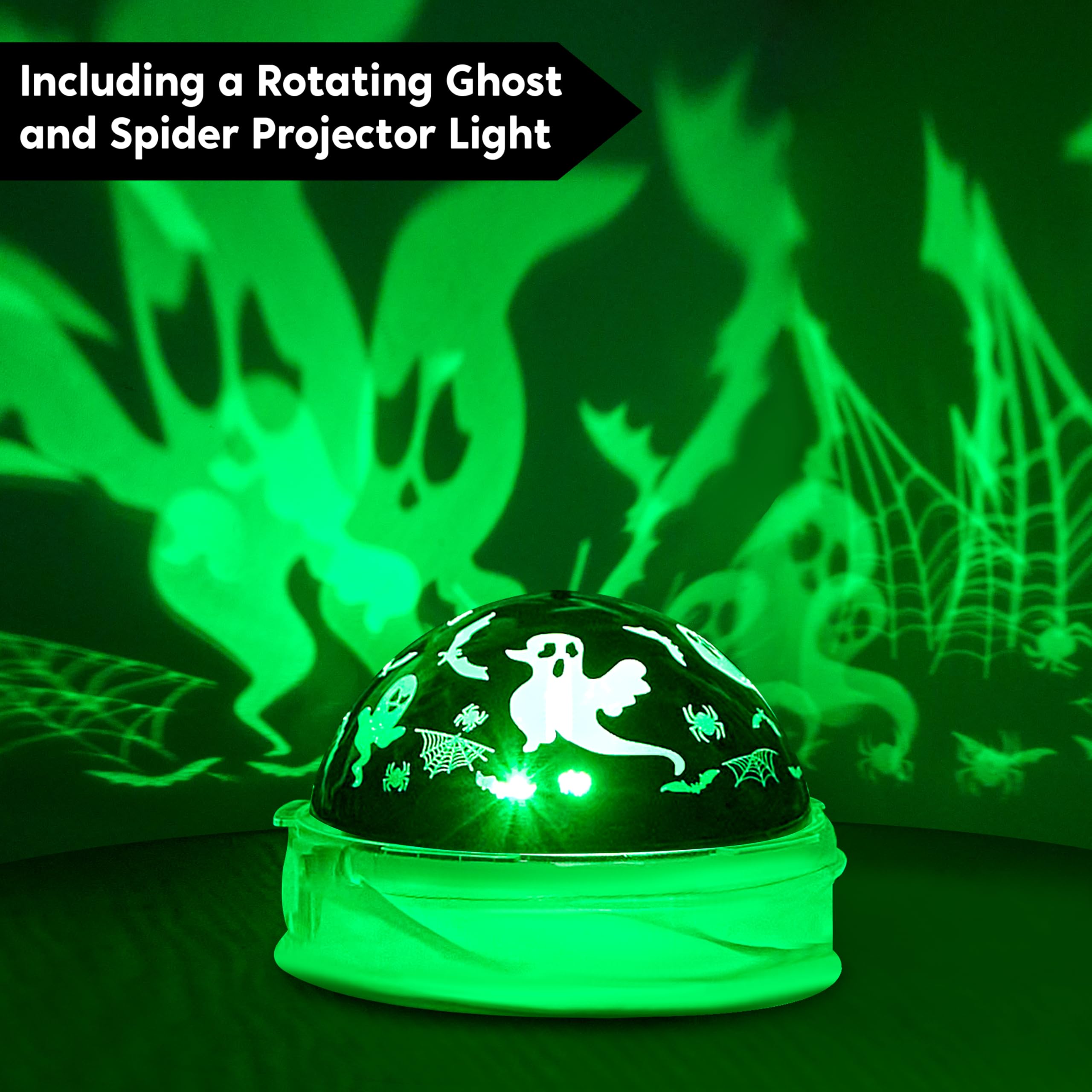 Halloween Inflatable Ghost in Jar 6ft with Green LED Lights - Image 9