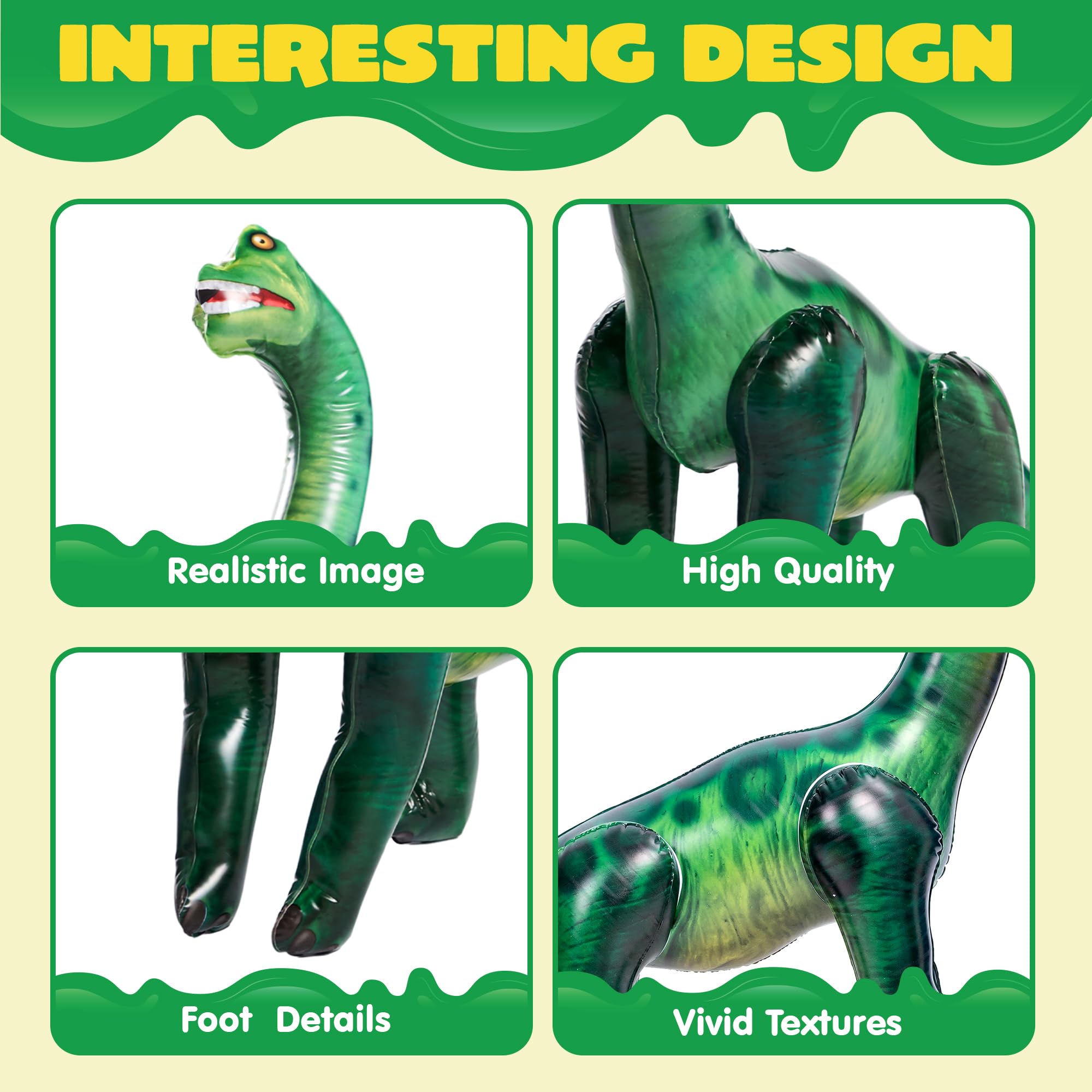 JOYIN 51 Inflatable Brachiosaurus Dinosaur - Party Decoration & Gift - Image 2