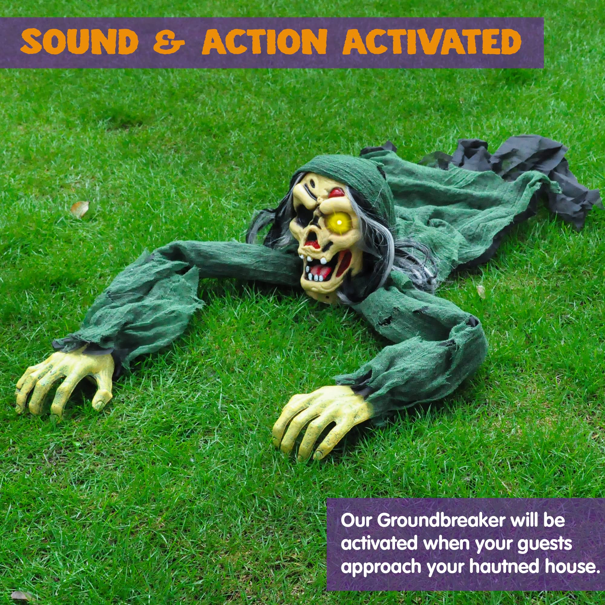 Halloween Climbing Zombie Groundbreaker (Green) - Image 2