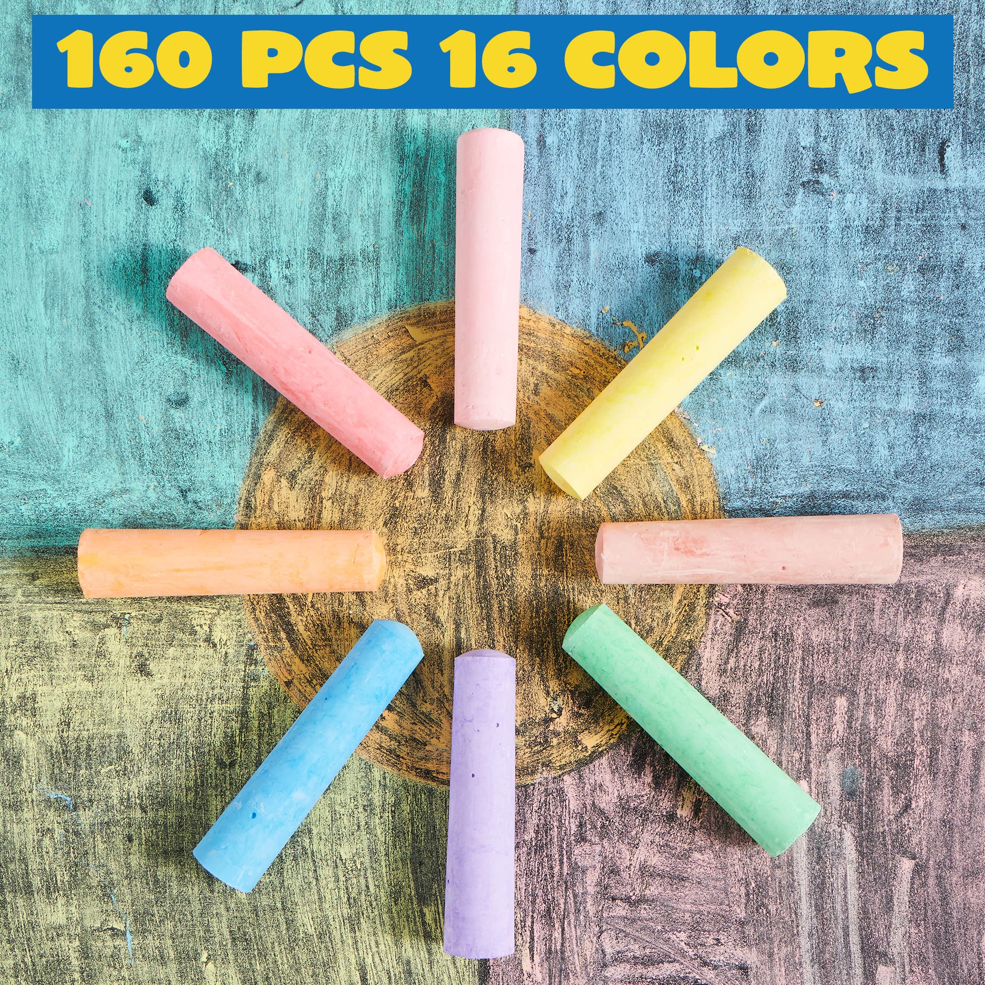 Washable Sidewalk Jumbo Chalk Set - Image 2