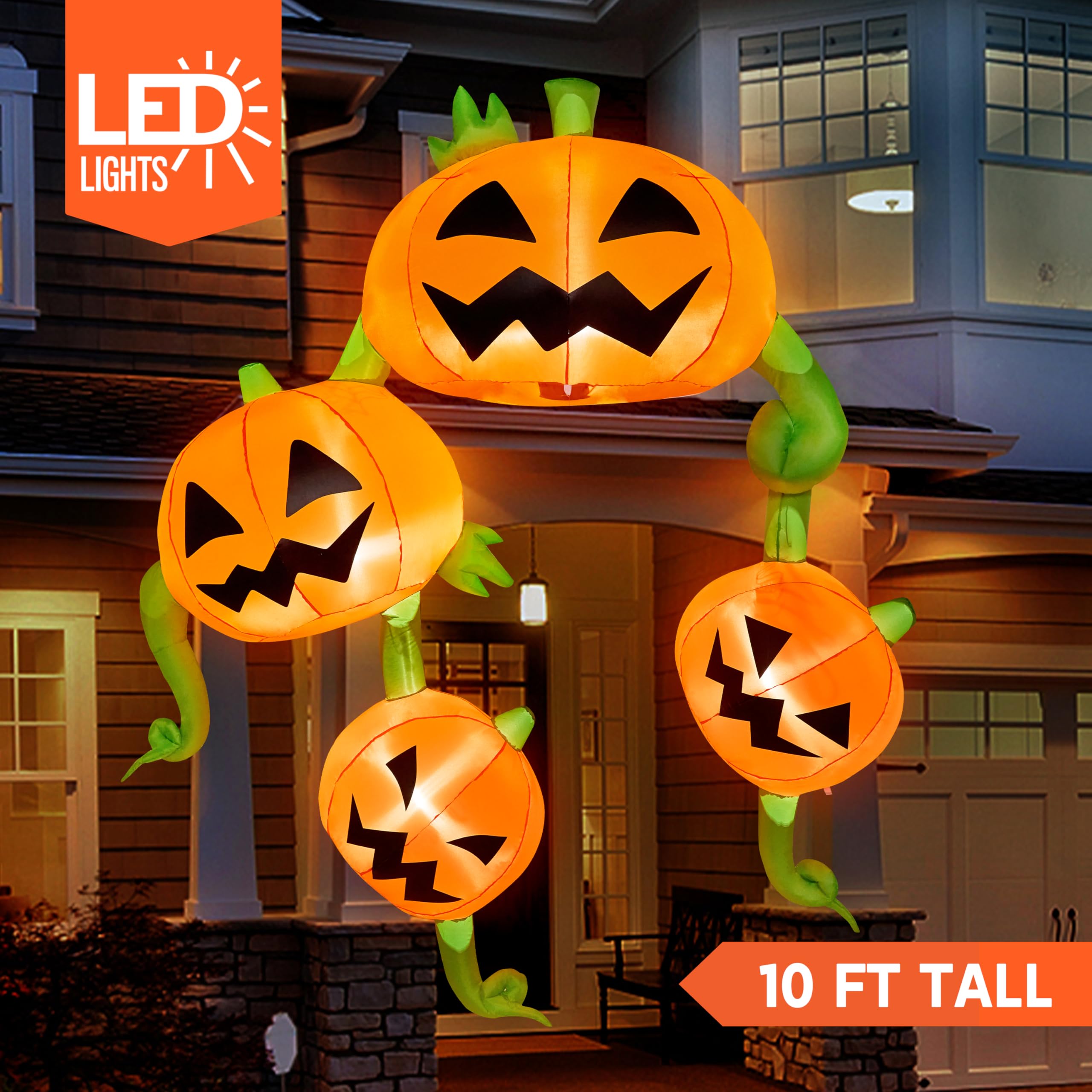 Joiedomi 10 FT Hanging Pumpkins - Let Halloween Hang From Your Roof - Image 2