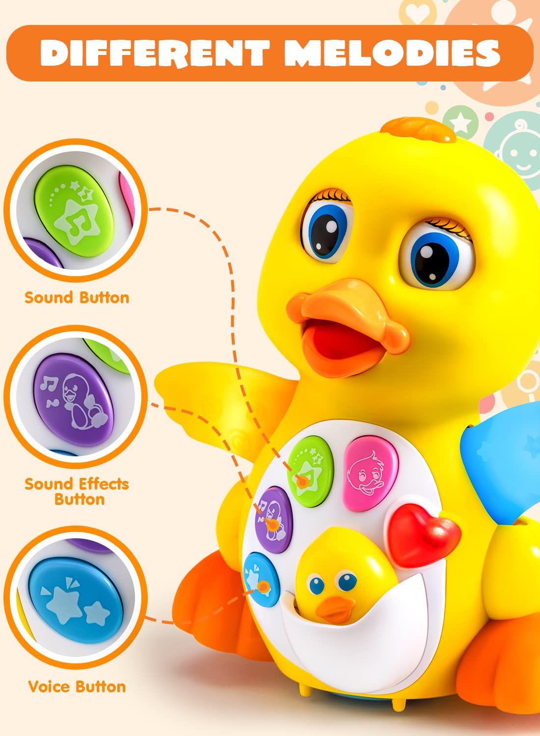 Dancing And Walking Duck Baby Toy - Image 2