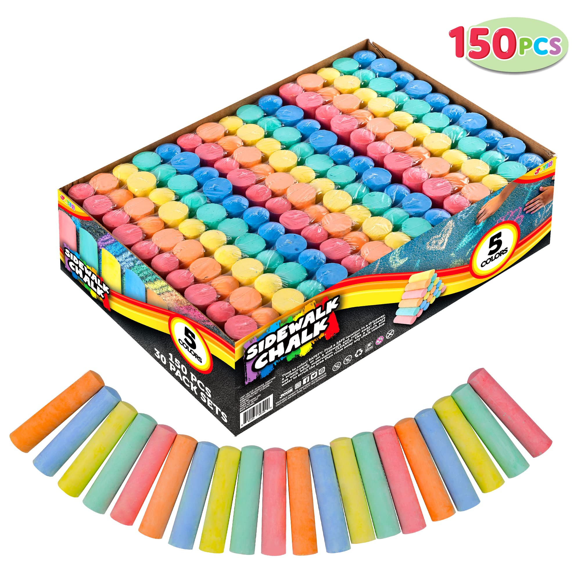 Sidewalk Chalk, 150 Pcs - Image 2