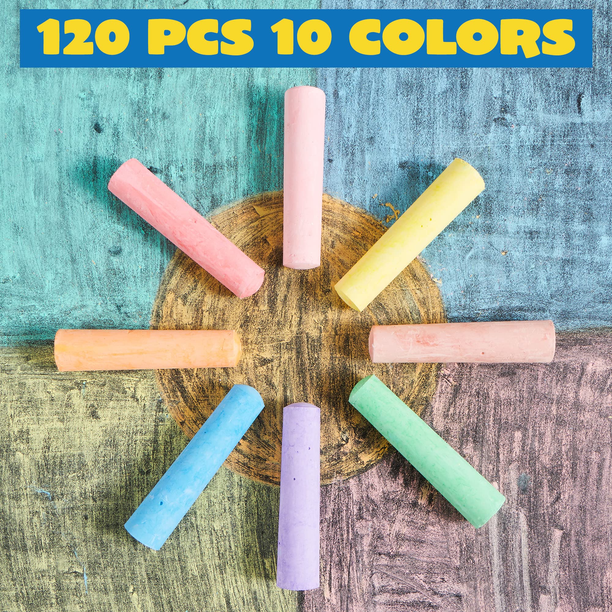 120 Pcs 4in Jumbo Chalks - Image 2