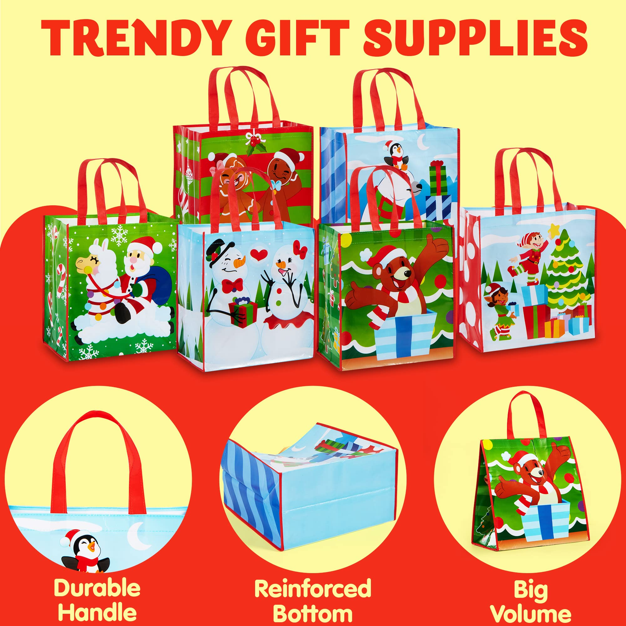 Tote Bags in 6 Designs, 12 Pcs - Image 4