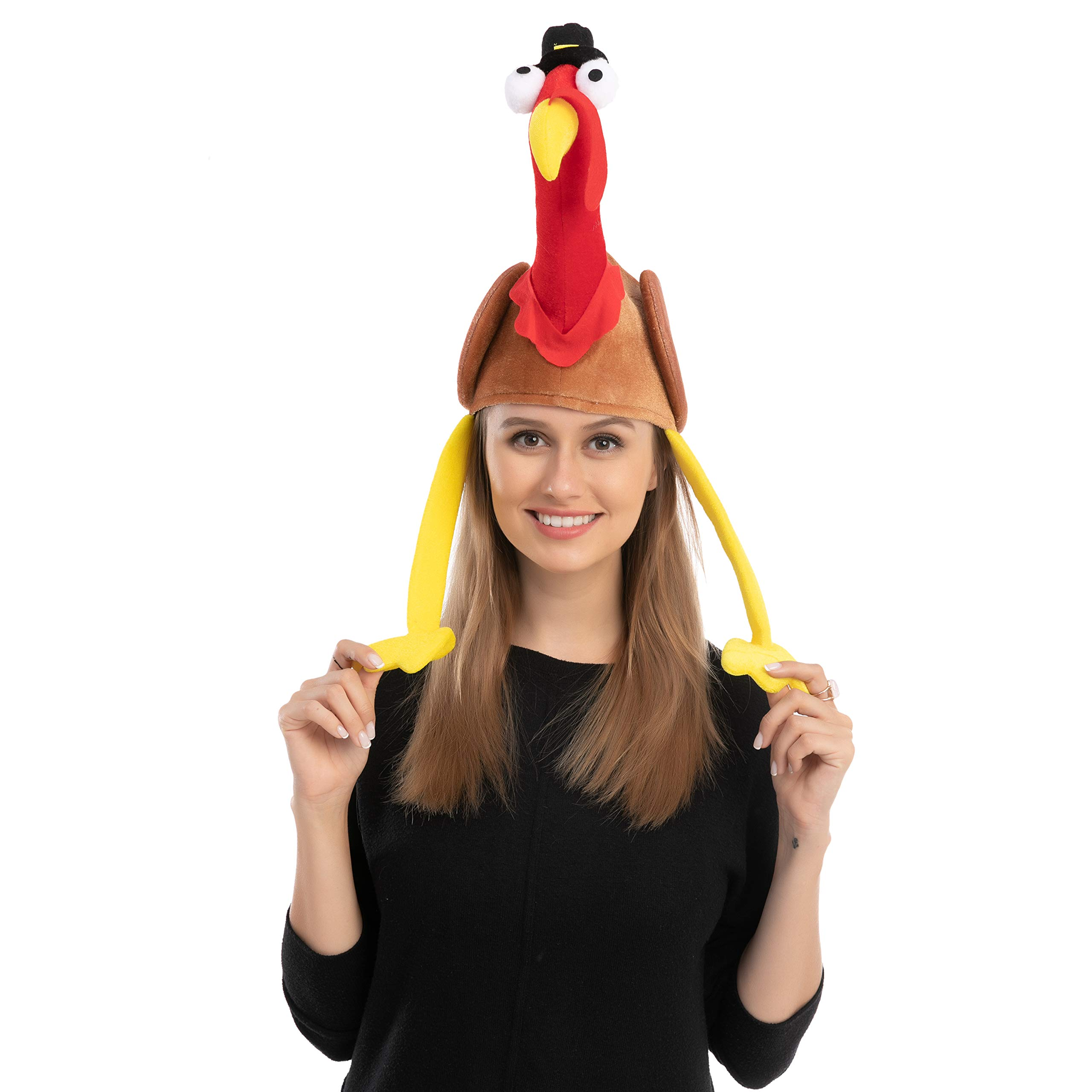 2 Pack Turkey Gobbler Hats For Thanksgiving - Image 4