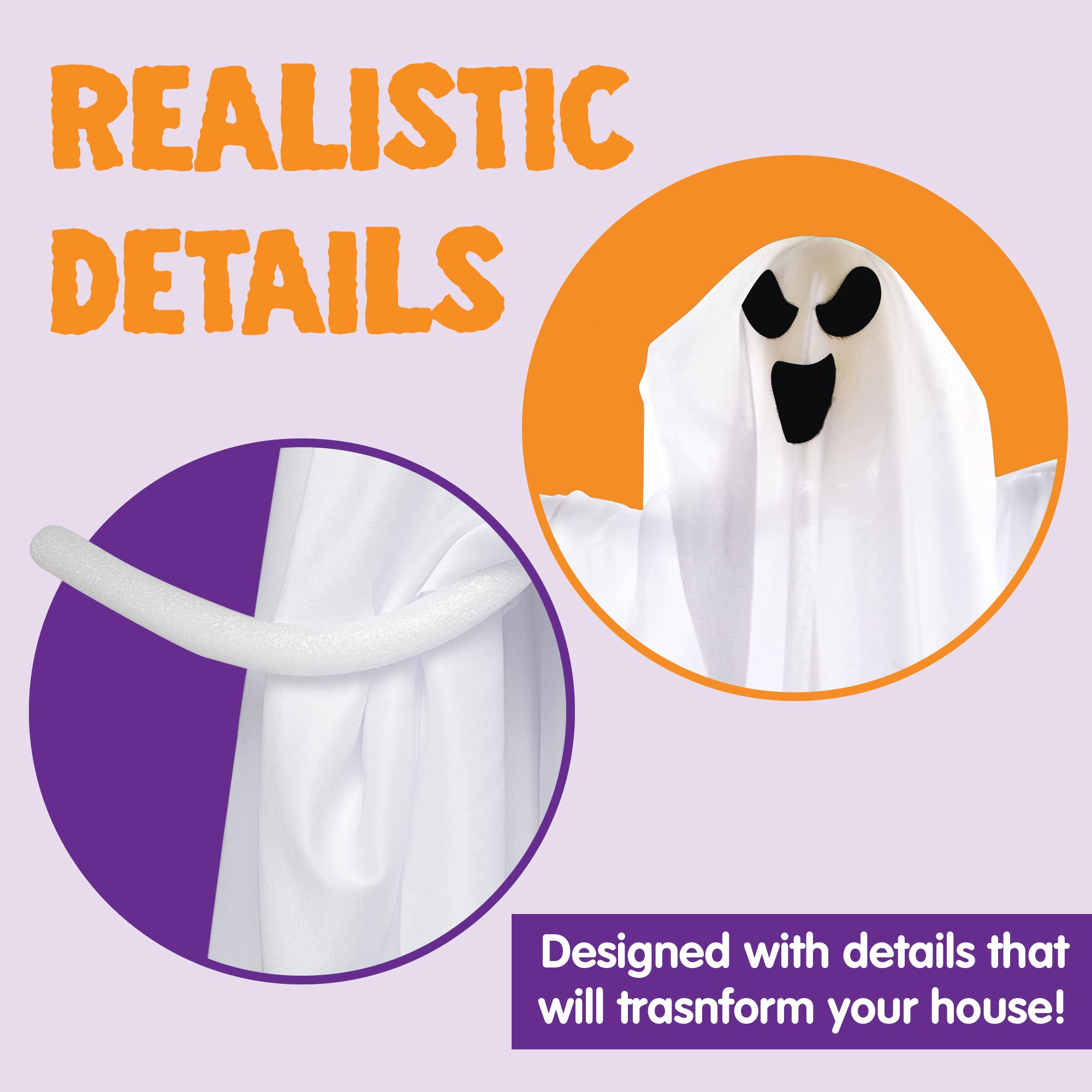 25.5in Hanging Ghosts, 3 Pack - Image 4