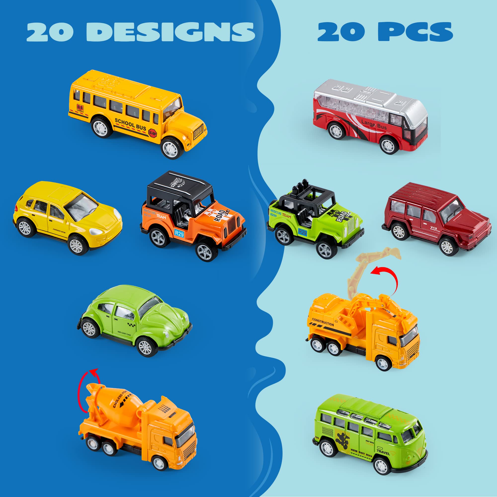 Die Cast Metal Toy Car Model Vehicle Set - Image 4