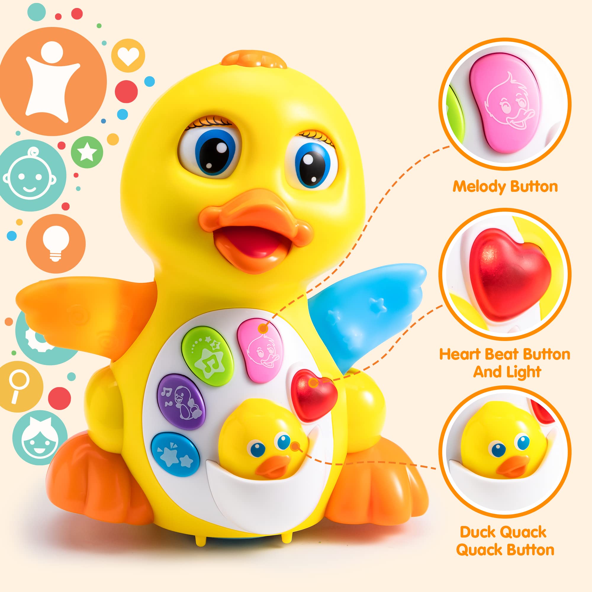 Dancing And Walking Duck Baby Toy - Image 3