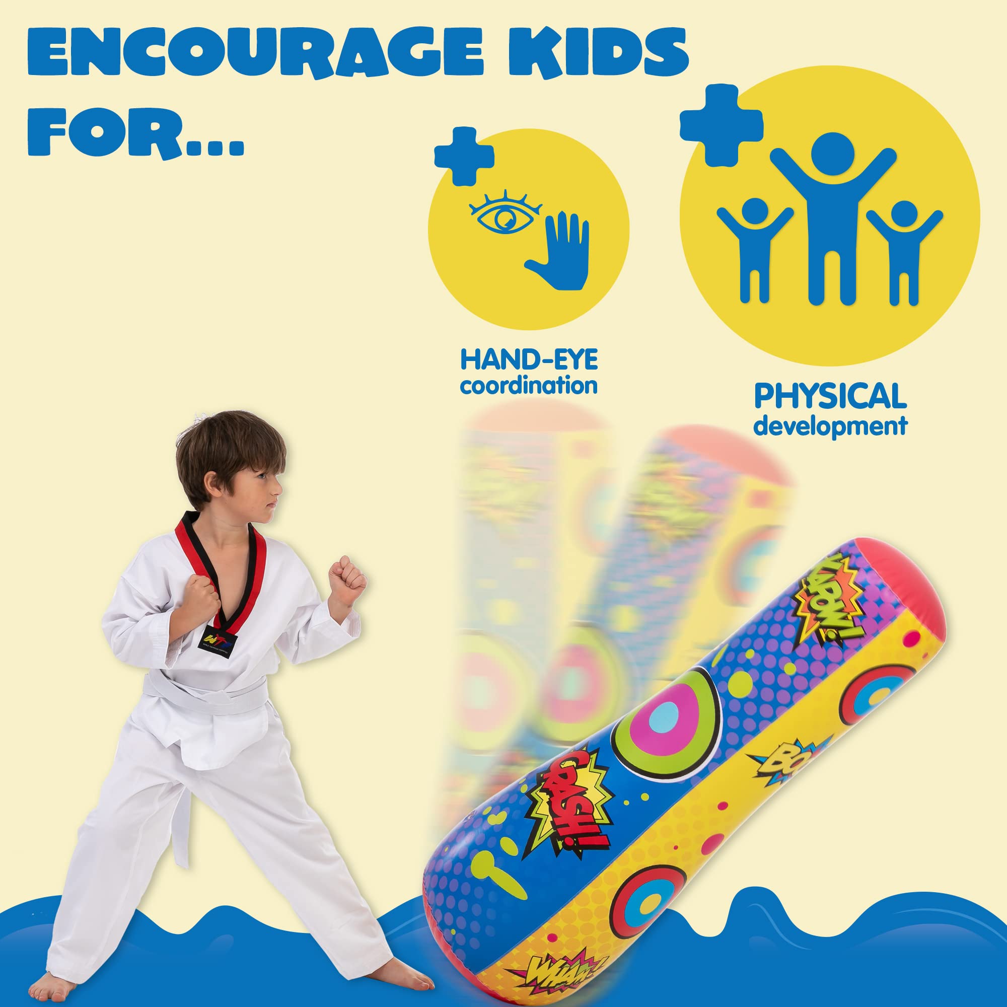 JOYIN Kids Punching Bag - Bounce Back, Burn Energy, Have Fun - Image 3