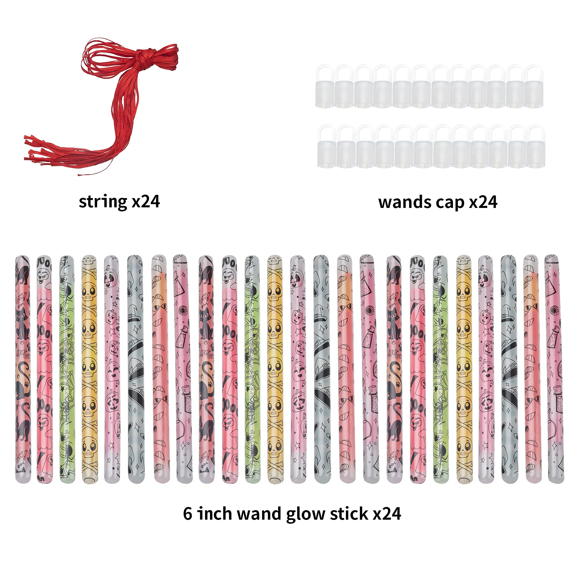 Hanging Wands Glowsticks, 24 Pcs - Image 5