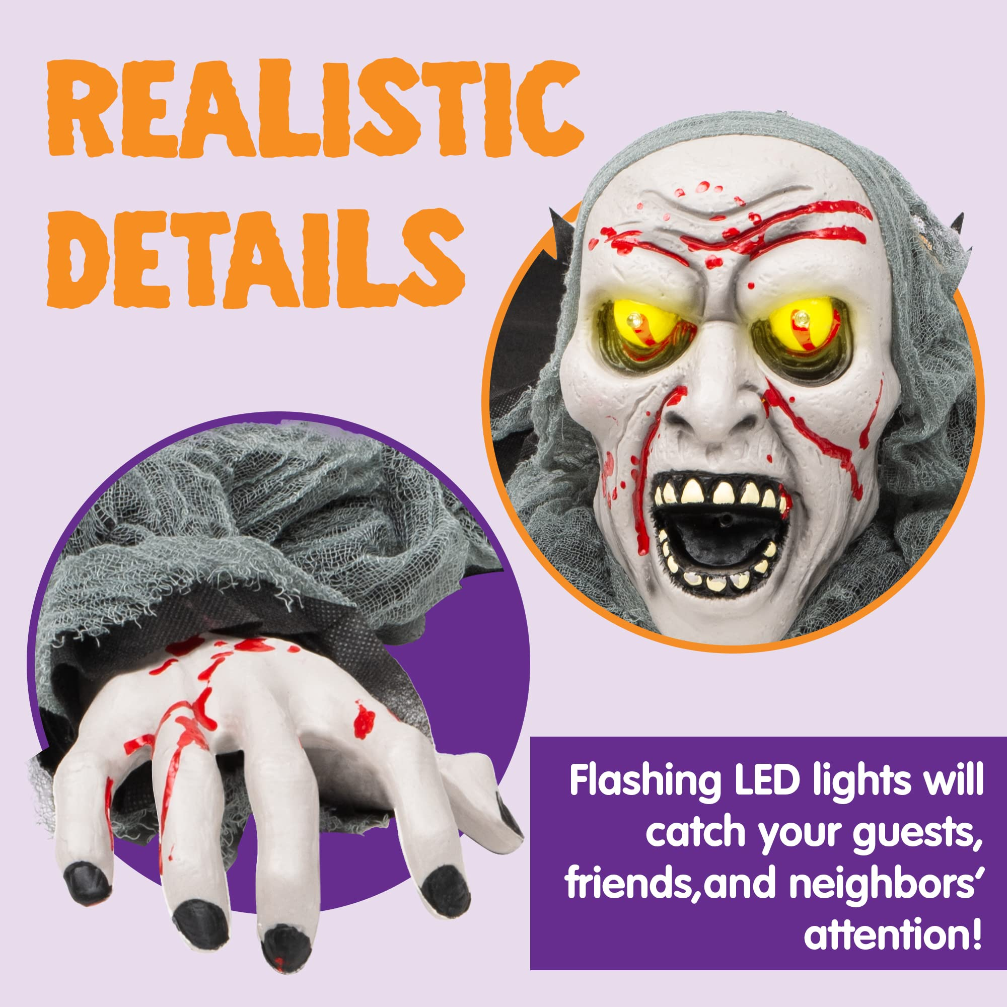 Halloween Light-up Zombie Groundbreaker Animated - Image 3