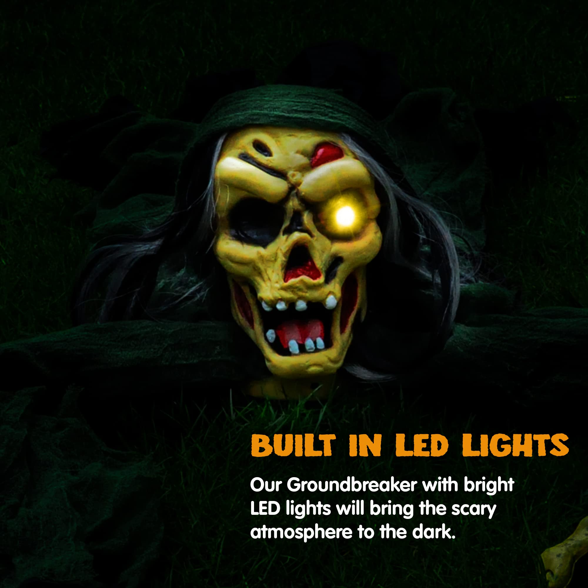 Halloween Climbing Zombie Groundbreaker (Green) - Image 3