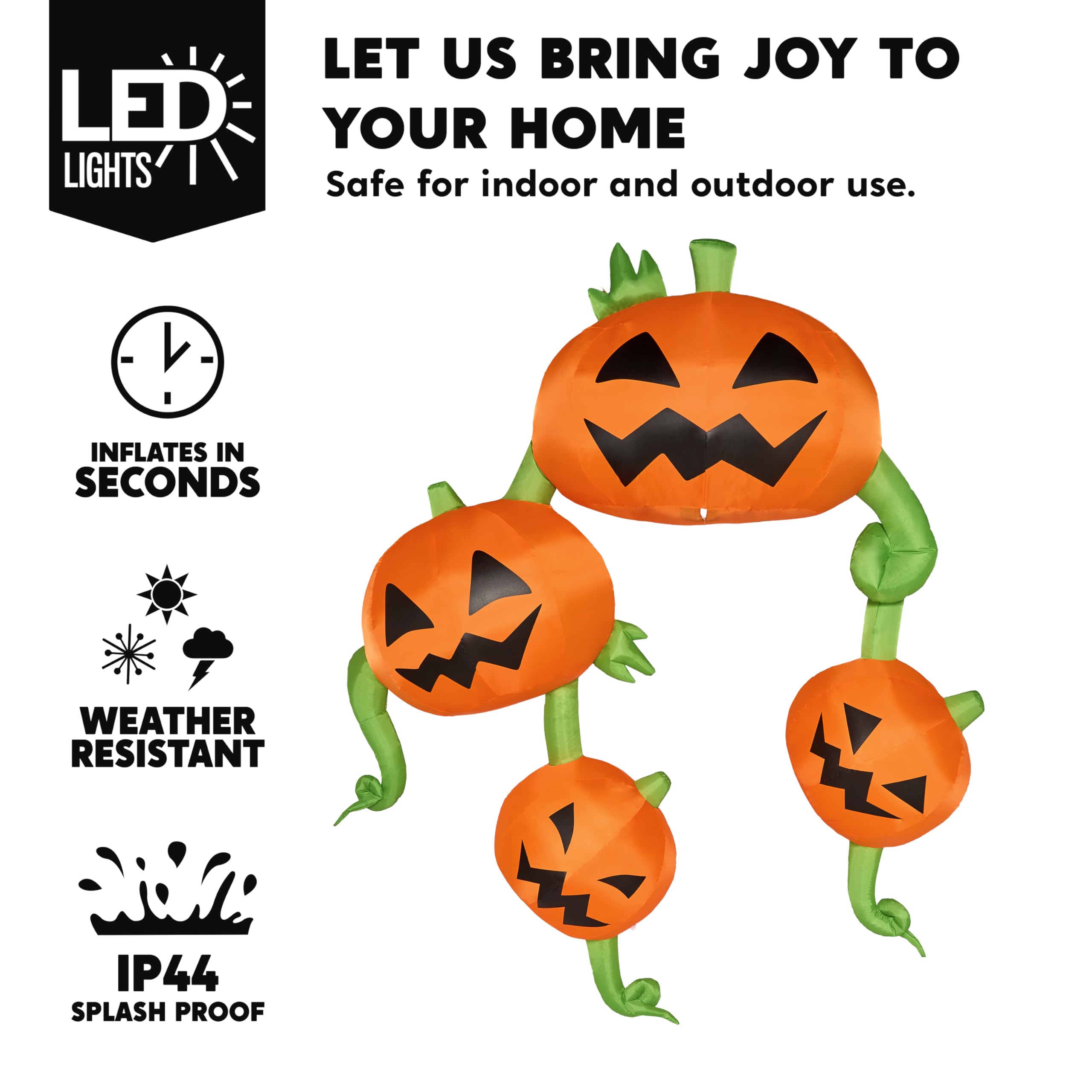 Joiedomi 10 FT Hanging Pumpkins - Let Halloween Hang From Your Roof - Image 3