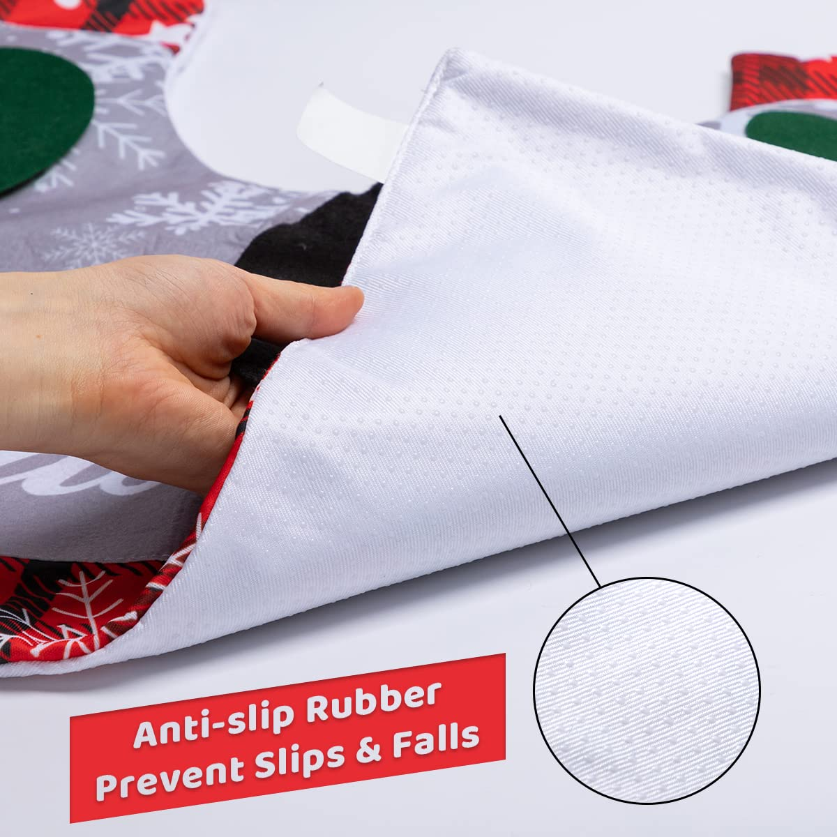 5Pcs Christmas Gnome Toilet Seat Cover - Image 3