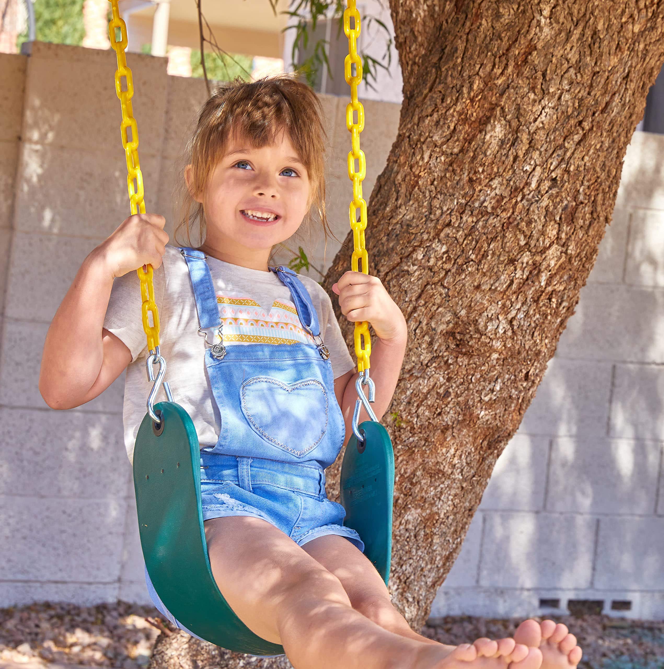 TURFEE - Green Swing Seats with 66in Chain, 2 Pack - Image 3