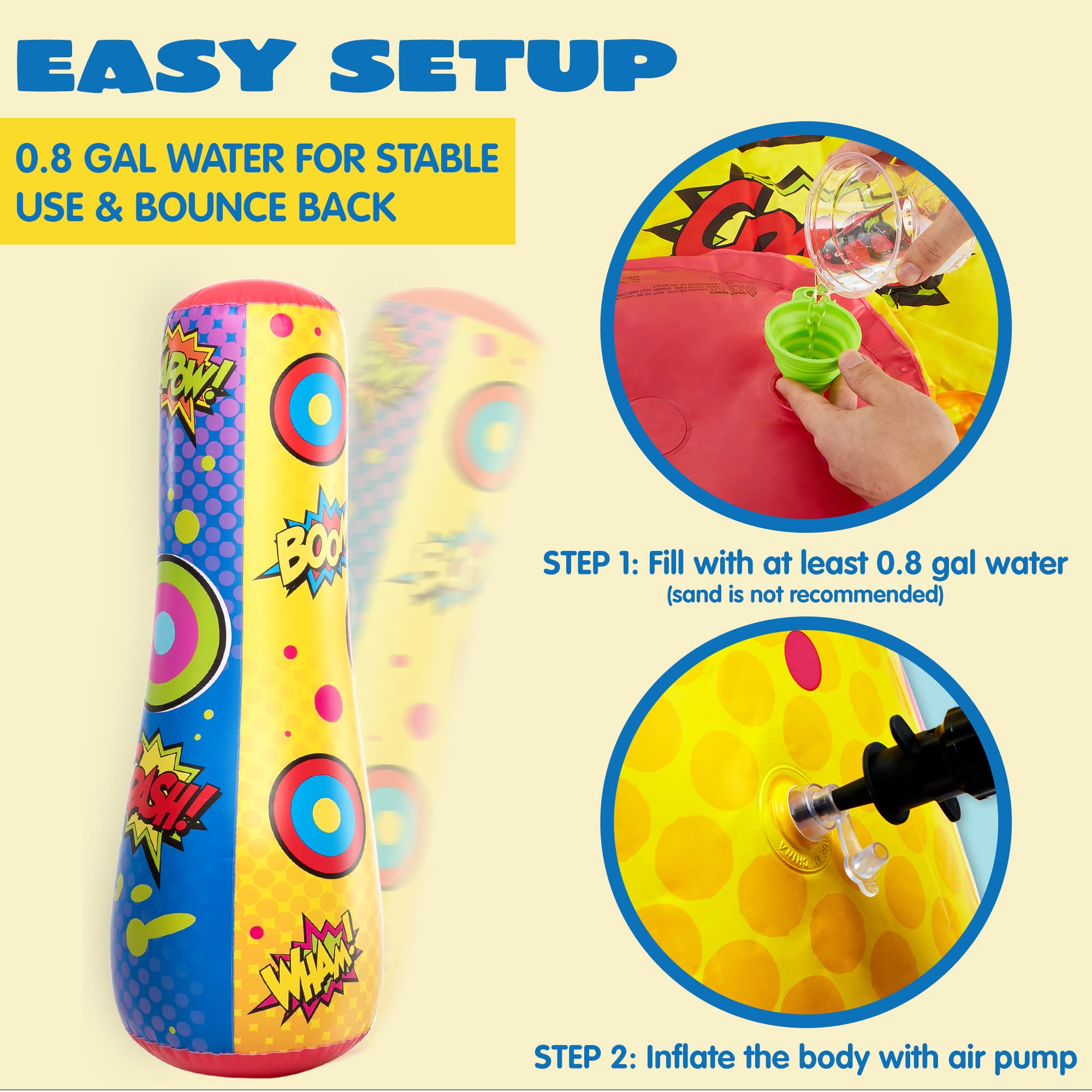 JOYIN Kids Punching Bag - Bounce Back, Burn Energy, Have Fun - Image 4