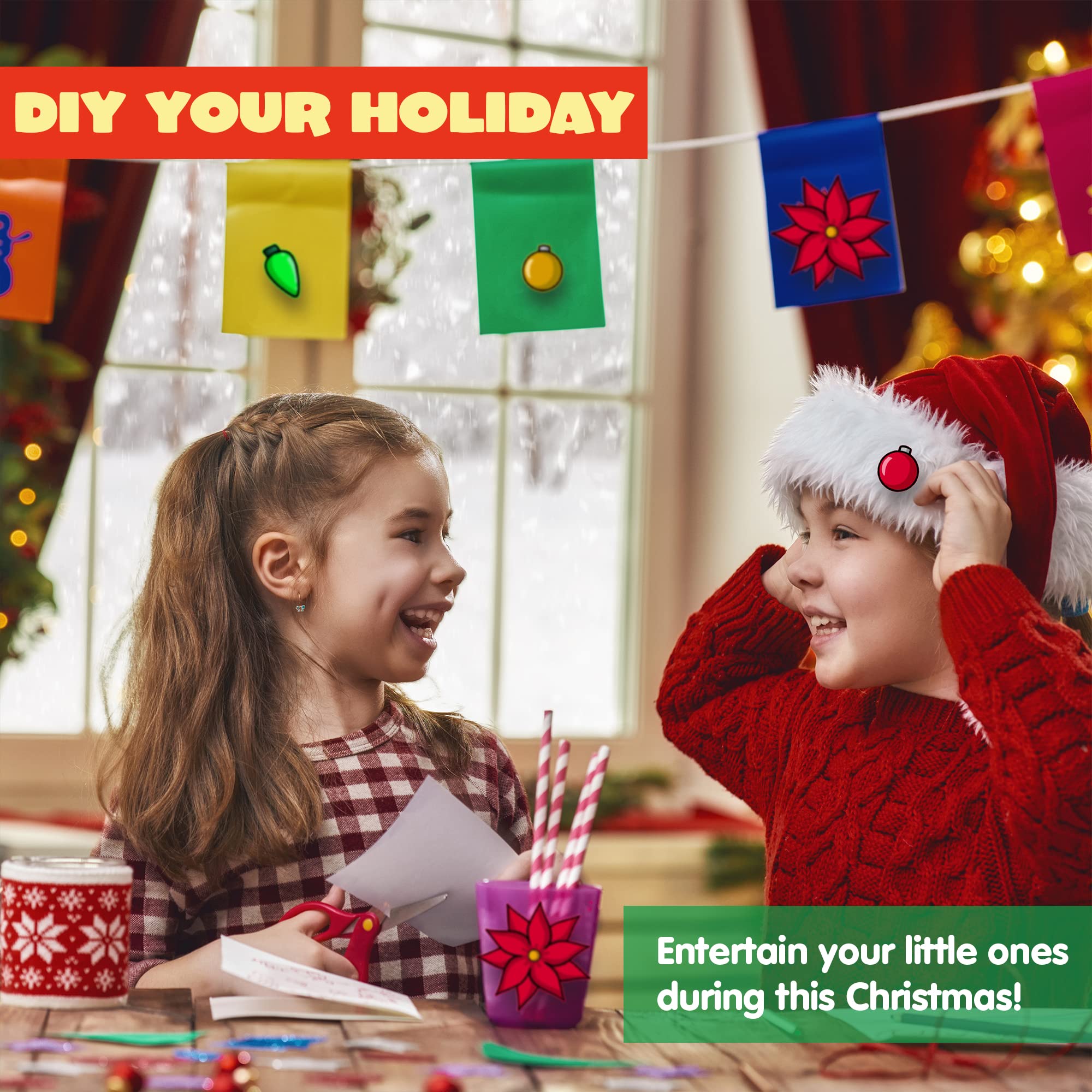 Make-a-face Christmas Sticker in 6 Designs, 36 Pcs - Image 5