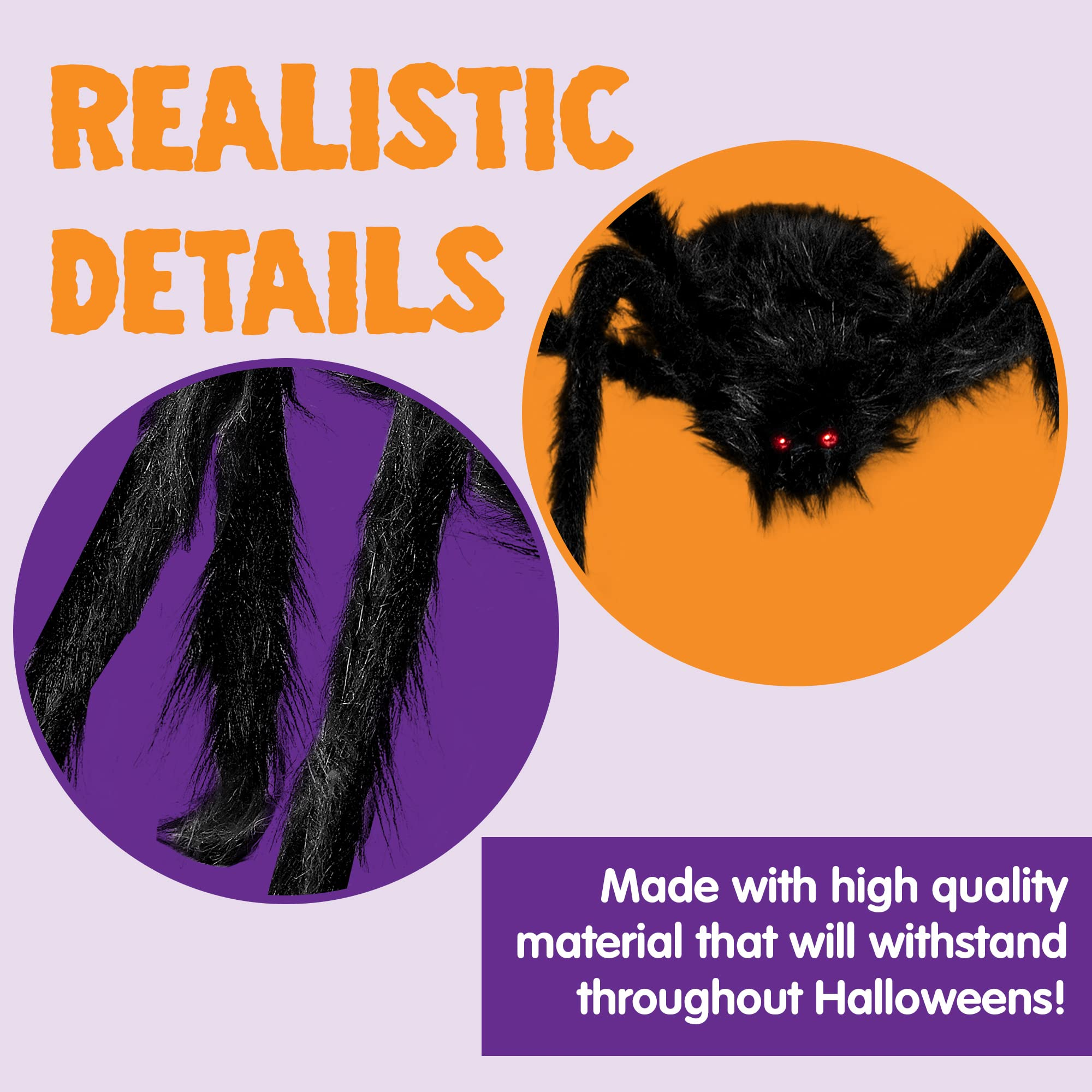 Huge 5-feet Black Hairy Spider - Image 4