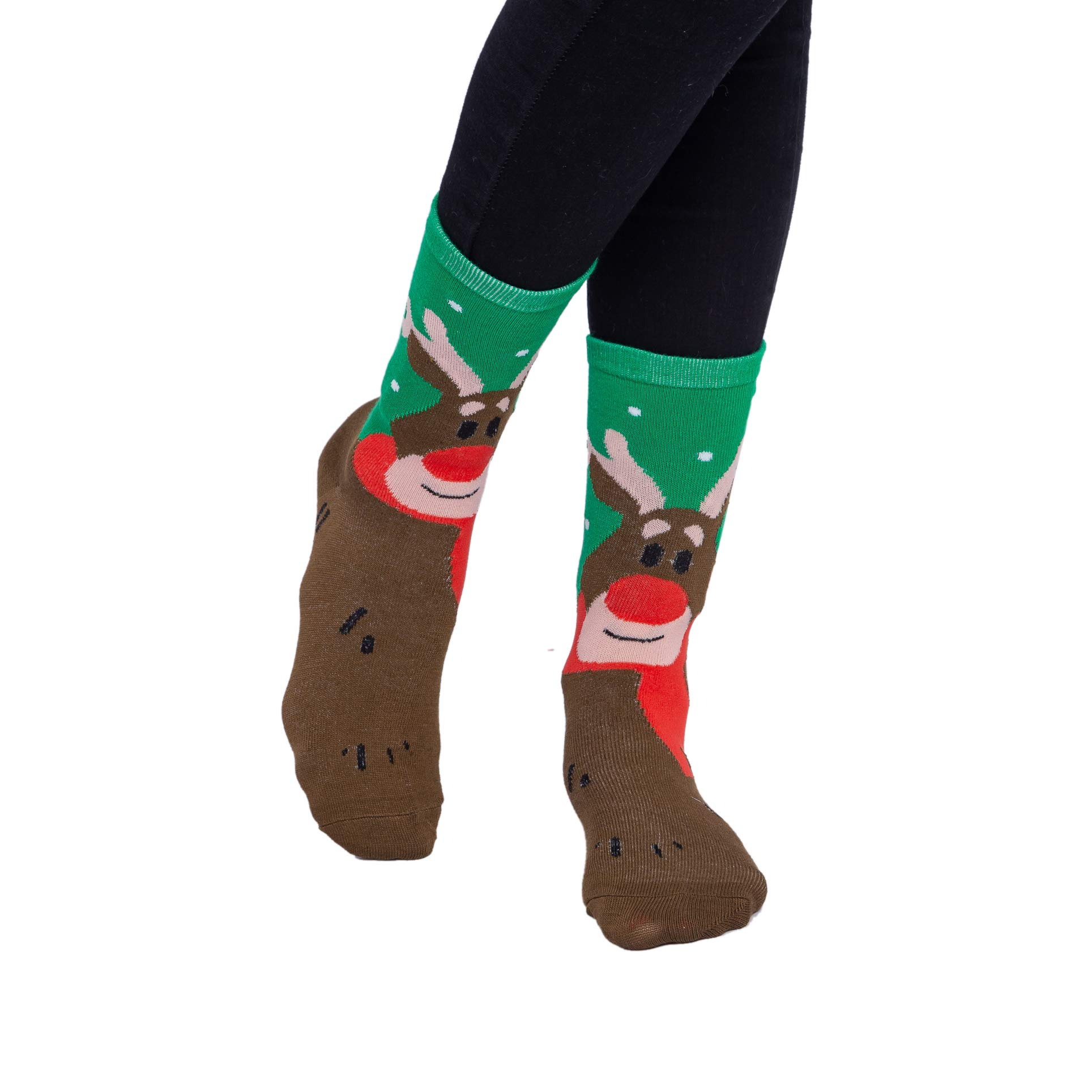 12Pairs Warm Soft Christmas Socks Set - Image 4