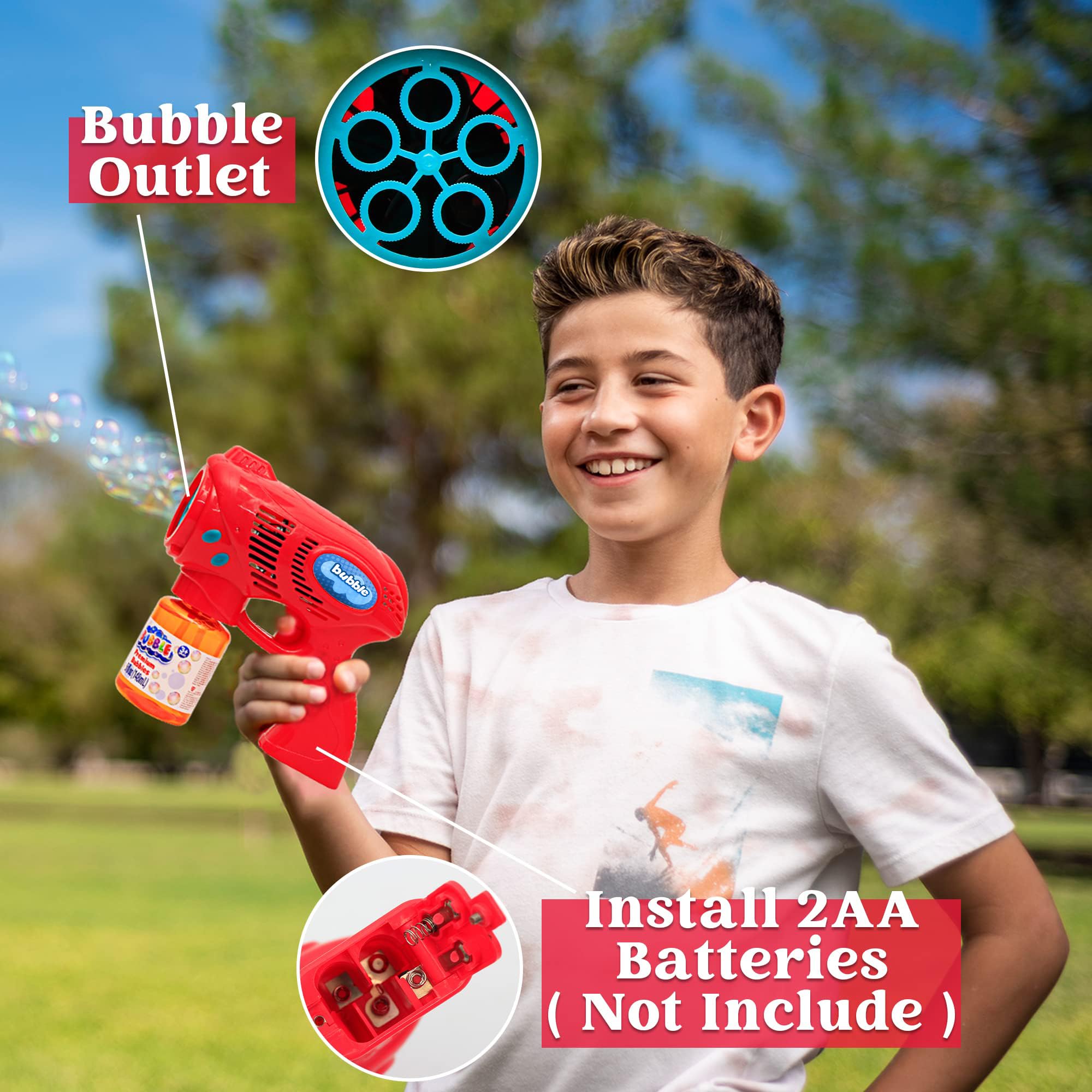 Red & Blue Bubble Guns - Image 4