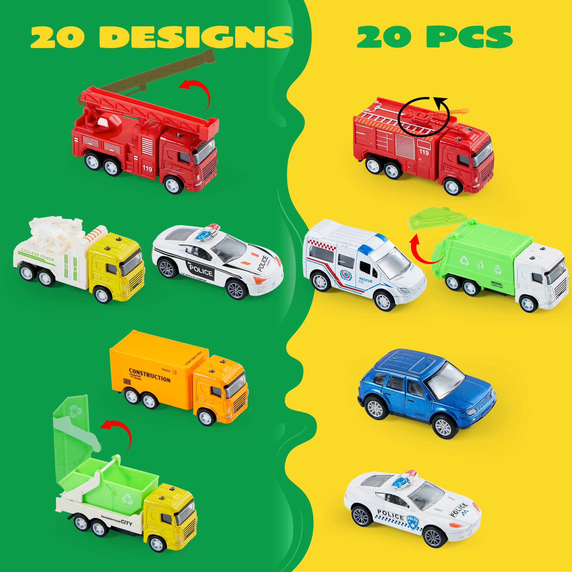 Die Cast Metal Toy Car Model Vehicle Set - Image 5