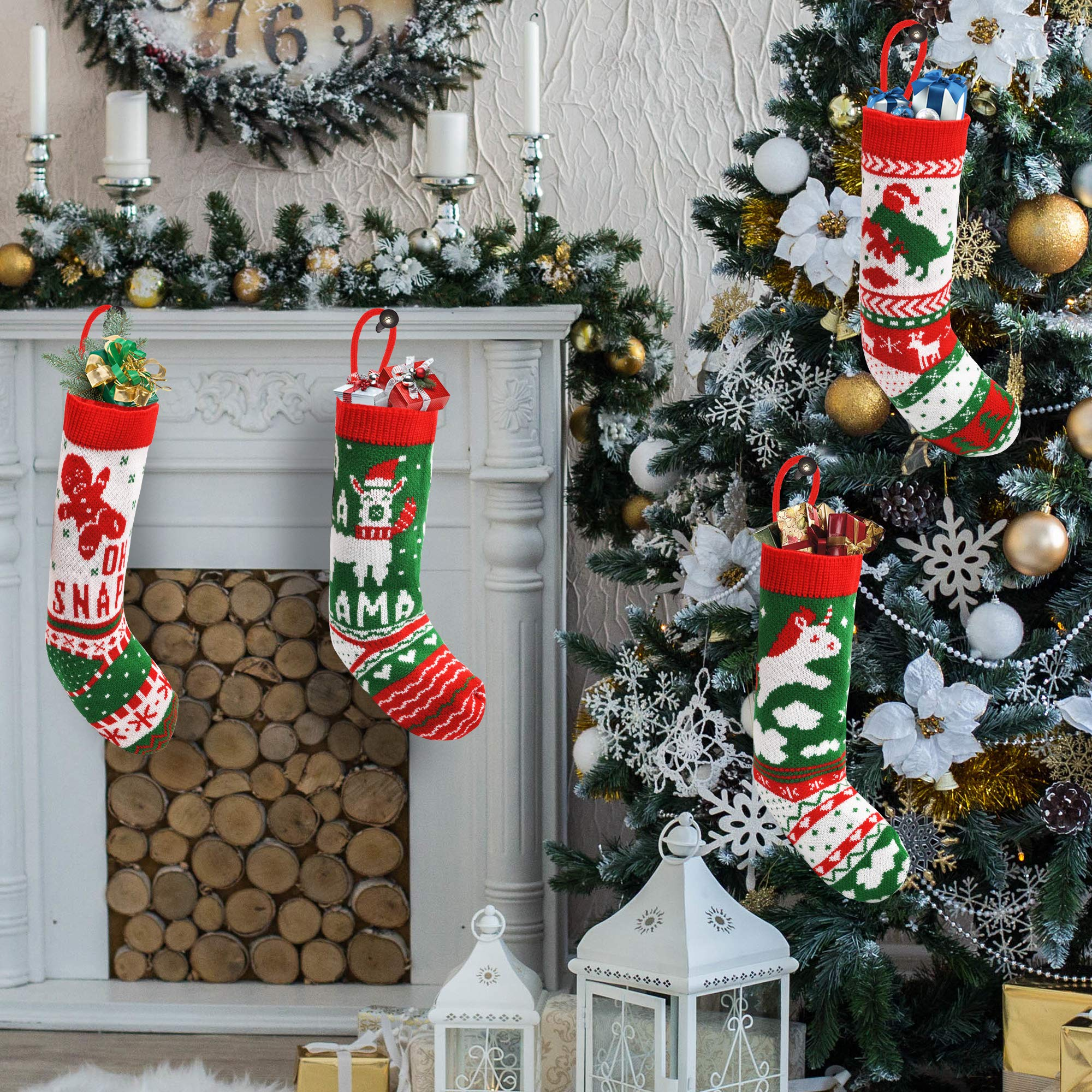 18in Christmas Stockings, 4 Packs - Image 4