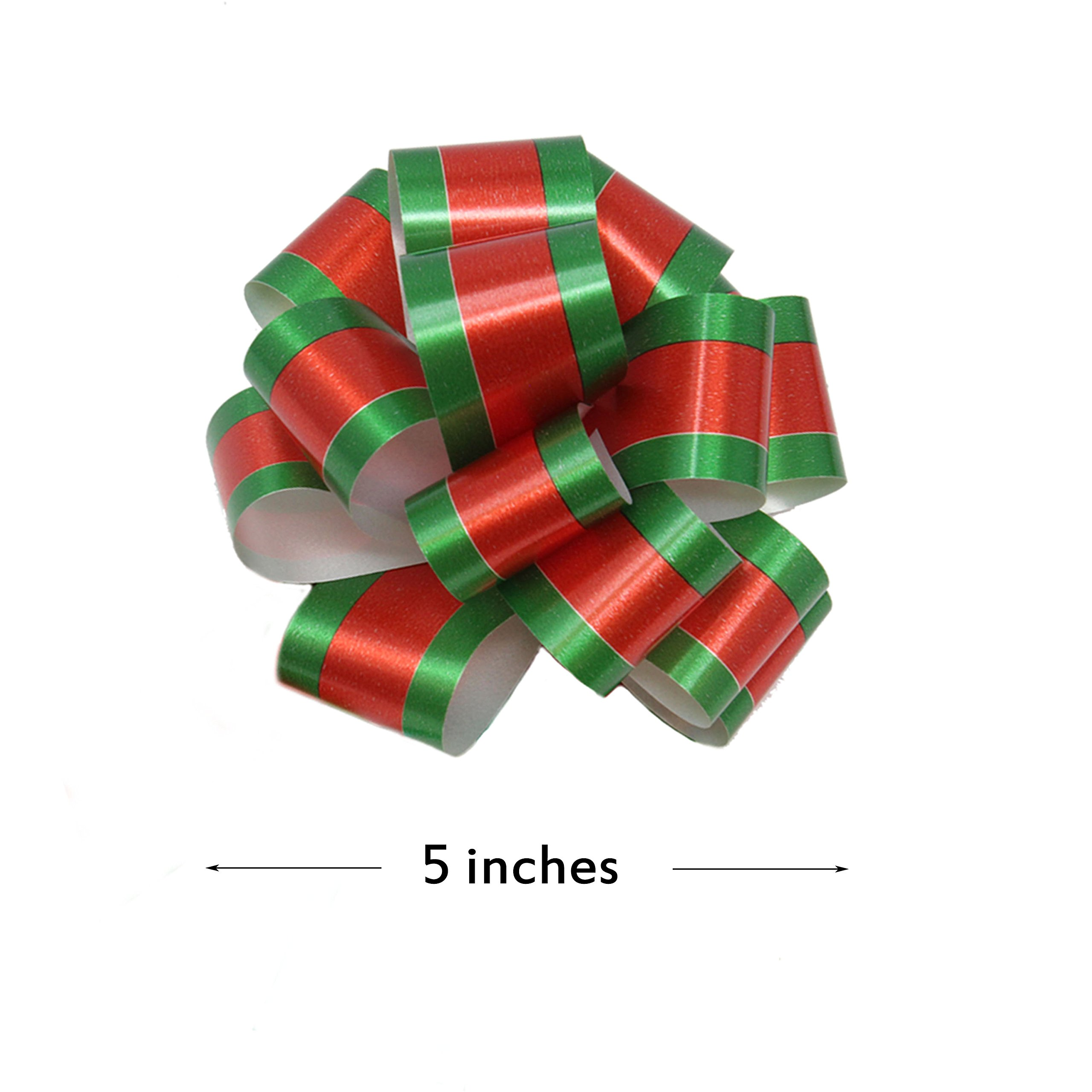 4.7in Bows for Christmas Gift Wrap, 24 Pcs - Image 5